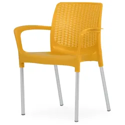 20er-Pack ALEXA RATTAN Stühle honiggelb