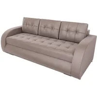 BROMARKT Schlafsofa CORANA - Sofa mit Schlaffunktion und Bettkasten, Bettsofa, Couchgarnitur, Couch, Sofagarnitur, Bett (h85 x t99 x b238 cm, Kronos 27 Hellrosa)