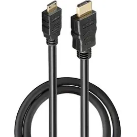 goobay HDMI-Kabel 74081 HDMI A Stecker/Mini C Stecker 1 m Schwarz