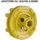 Wiltec Zapfwellen Kupplung 6 Zahn Keilwelle 1 3/8" max. 1200 Nm Gelb