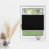 deco-raum Plissee Basic 75 x 150 cm schwarz