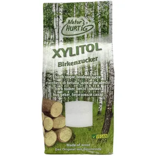 Natur Hurtig Birkenzucker 425 g | 100% Xylit aus Baumrinde, kalorienreduzierter Zuckerersatz, vegan | Zahnfreundliche Zucker Alternative zum Kochen & Backen