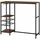 [en.casa] Bartisch Stjørdal 120 x 40 x 105 cm Schwarz/Walnussoptik