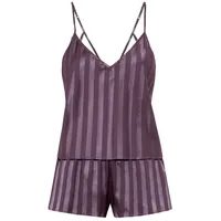 Lscn by lascana Damen Shorty pflaume gestreift Gr.42