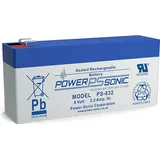 Powersonic PS 832 8V 3,2Ah Blei-Vlies Akku AGM