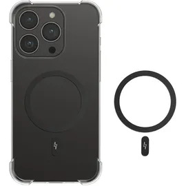 kwmobile iPhone 15/14/13/12 Galaxy S23/S22/S21 Pixel 6/7/8 Magnetring Aufkleber schwarz