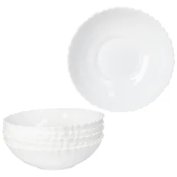 6x Müslischale Arkona Opalglas 370ml weiß Salat-Schüssel Snack-Schälchen Suppe