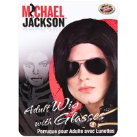 Alsino Karneval Fasching Perücke Michael Jackson Piratperücke Teufel, Perücke wählen:Perücke Michael Jackson