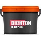 DICHTON PROFI Wandfarbe matt 5l in RAL 9010 Reinweiss - Innenwandfarbe, Dispersionsfarbe ökologisch, maximale Deckkraft, ansatzfrei, tropffrei, ergiebig, schnelltrocknend - InnenPlus D.73W
