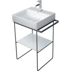 Duravit DuraSquare 56,5x45cm, bodenstehend, schwarz matt