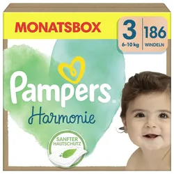 Pampers® Windeln Harmonie Größe 3 186ST für Babys und Kleinkinder (4-18 Monate)