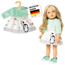 Heless Puppen-Kleid Pinguin Pünktchen Grün/Weiß (1124)