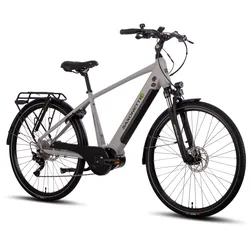 SAXONETTE Premium Sport  E-Trekkingbike 10 Gang Scheibenbremse, Federgabel, Mittelmotor
