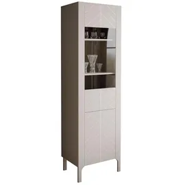 lookway Glasvitrine Lumi 60 x 41 x 197 cm Beige