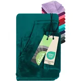 Emily ́s Check Coral Fleece TV-Decke für Kinder mit Ärmel & Bauchtasche 1609.2345, petrol
