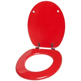 Sanilo WC Sitz Rot, Hochwertiger und Stabiler Toilettendeckel aus Holz