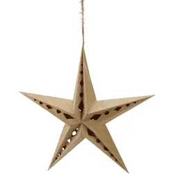 Dekostern AM DESIGN "Weihnachtsstern, Weihnachtsdeko", beige (natur), Ø:30,00cm, Papier, Dekosterne, Papierstern