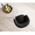 DeLife Freischwinger Caja-Flex mit Armlehnen Echt-Leder Schwarz Freischwinger flach Schwarz Taschenfederkern,