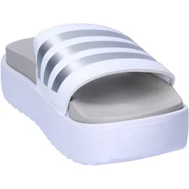 adidas Adilette Platform Badesandalen Cloud White / Zero Met / Grey One 40 2/3