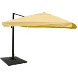 MCW Gastronomie-Ampelschirm MCW-A96 300 x 400 cm creme mit Ständer