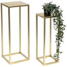 DanDiBo Ambiente Blumenhocker 2er Set 96506 60 x 60 cm Gold