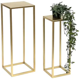 DanDiBo Ambiente Blumenhocker 2er Set 96506 60 x 60 cm Gold
