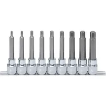 KS Tools RIBE-Bit-Stecknuss-Satz 9-tlg.