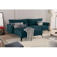 99rooms Norman Ecksofa Strukturstoff INARI Türkis Links ohne