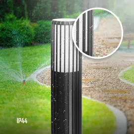 EDO Gartenleuchte Pfosten Aluminium 55 cm 1x GU10 Schwarz
