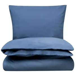 Mela Perkal Bettwäsche Set Style MAJULI in blau | Gr.: 135 x 200 + 80 x 80 cm