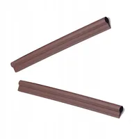 Kadax Sichtschutzstreifen 1,5 x 17,7 cm Braun Kunststoff 2 St.