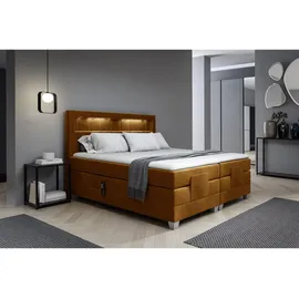 Fun Möbel Boxspringbett Gelb,