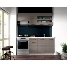 Küchen-Preisbombe Küchenzeile Dave 180 cm Eiche Sonoma braun