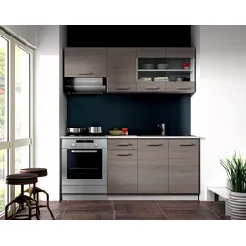 Küchen-Preisbombe Küchenzeile Dave 180 cm Eiche Sonoma braun