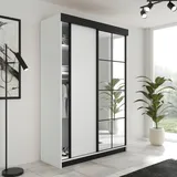 kier furniture Schiebetürenschrank Lamaro 138 x 205 x 59 cm Weiß