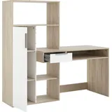 INOSIGN Function Plus, Schreibtisch Eiche Struktur / Weiß