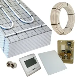 Warmwasser Fußbodenheizung HoWaTech TAC 5-10m2 Paket E-Regelbox Digital