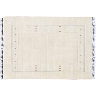 Moderner Teppich Lorry Buff GABBEH Home & Living 230 x 160 cm aus pflanzlicher Wolle in der Farbe Beige. Ideal für Jede Art von Umgebung: Küche, Badezimmer, Wohnzimmer, Schlafzimmer