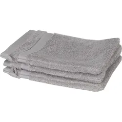 Waschhandschuh "Cuddly", grau, B:16cm L:21cm, Frotteevelours, SCHÖNER WOHNEN-KOLLEKTION, Handtücher (Packung), schnell trocknende Airtouch-Qualität