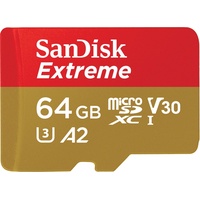 - flash memory card - 64 GB - microSDXC UHS-I U3, V30