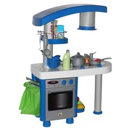 Polesie Kinderküche 56290 Eco 92 cm Backofen Herd Spülbecken Müllsack Zubehör grau