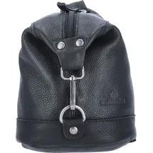 The Skandinavian Brand Mini Leder Rucksack schwarz
