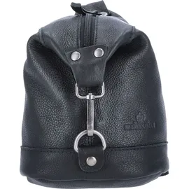The Skandinavian Brand Mini Leder Rucksack schwarz