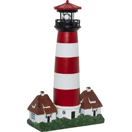 Hi Haushalt International LED Solar Leuchtturm mit rotierender Leuchte, 43 cm hoch