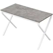 B&D home Esstisch, Grau, Weiß, Holzwerkstoff, Metall, Rechteckig, 120x76x60 cm, Esszimmer, Tische, Esstische