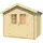 Weka Gartenhaus 209 Gr. 1.5 2,88 x 2,34 m natur Doppeltür
