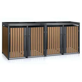 Zelsius Mülltonnenbox 4er 120-240 l grau