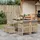 vidaXL Gartenmöbel-Set 9-tlg. Beige