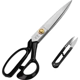 Handi Stitch Schneider Schere mit Fadenschneider - Schneiderschere Stoffschere - Profi Nähschere Stoffschere Scharf 22,86cm aus Edelstahl -