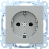 Merten SCHUKO-Steckdose Thermoplast edelmatt, aluminium MEG2300-0460